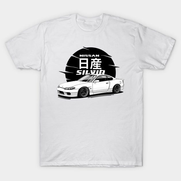 Nissasn Silvia S15, JDM Car T-Shirt by T-JD